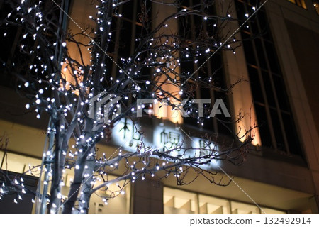 札幌車站前的冬季彩燈 132492914