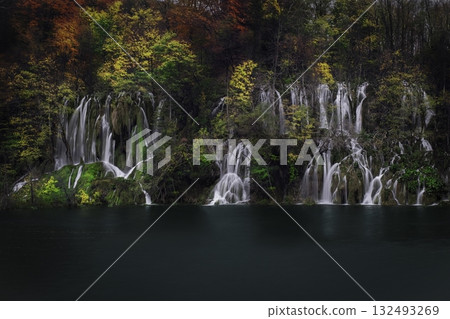 Plitvice waterfall and long exposure Plitvice waterfall and long exposure 132493269