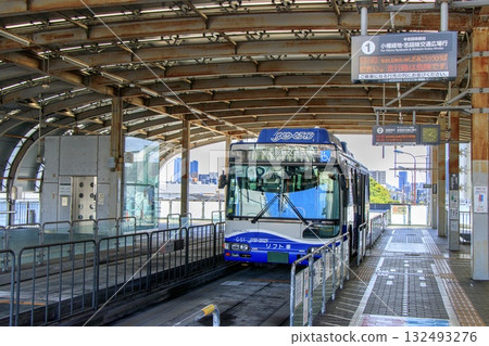 Yutorito Line train parked at Ozone Station 132493276