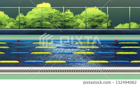 晚上的池畔 132494062