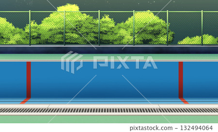 夜晚的池畔，沒有水 132494064