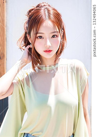 可愛美女 132494065