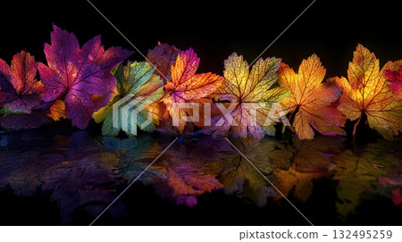 Autumn leaves maple leaves 132495259