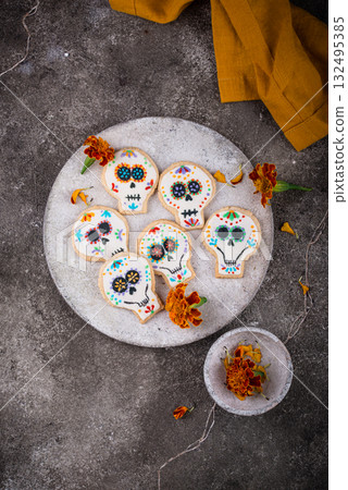 Mexican Halloween Dia de los Muertos cookies Mexican Halloween Dia de los Muertos cookies 132495385