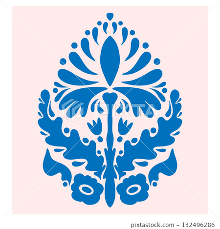 floral pattern with flowers floral pattern with flowers 132496286