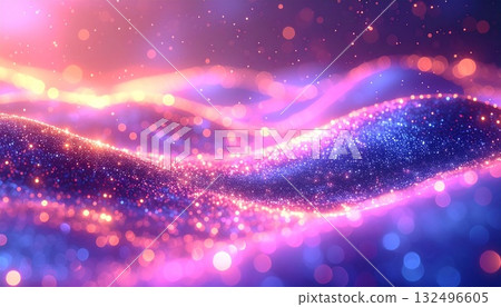 具有全像粒子的抽象發光背景 132496605