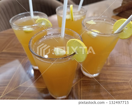 Nimbu masala drink with selective focus Nimbu masala drink with selective focus 132497715
