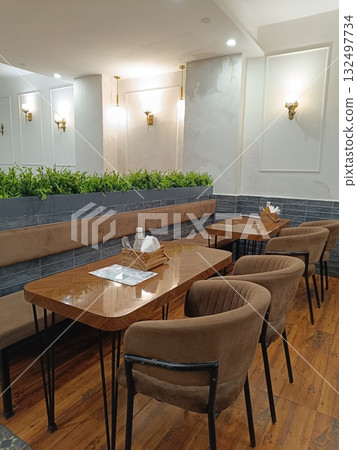 Noida , india - Cafe seating arrangement in noida june 29 2025 132497734
