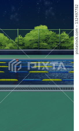 Night's poolside 132497782