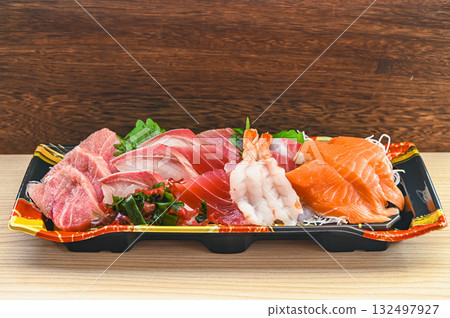 sliced raw fish sliced raw fish 132497927
