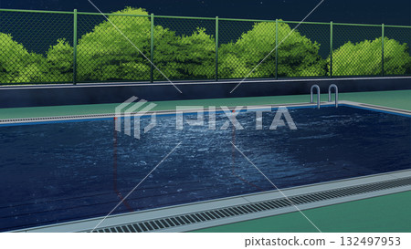 晚上的池畔 132497953