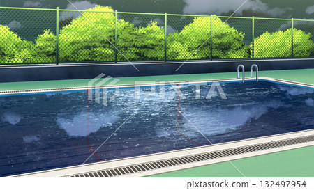 晚上的池畔 132497954