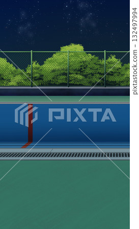 Poolside at night, without water 132497994