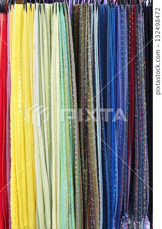 Colorful shawls 132498472