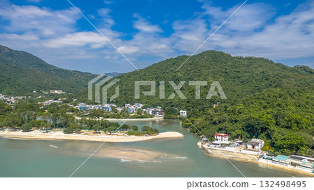 Estuary Waters Flow into Pui O Bay Hong Kong Oct 25 2025 Estuary Waters Flow into Pui O Bay Hong Kong Oct 25 2025 132498495