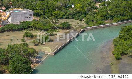 Estuary Waters Flow into Pui O Bay Hong Kong Oct 25 2025 Estuary Waters Flow into Pui O Bay Hong Kong Oct 25 2025 132498512