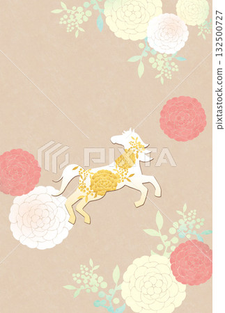 馬年 - 新年賀卡模板 - Ka3 132500727