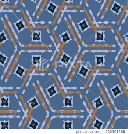 Abstract line shape geometric motif basic pattern continuous background. Oriental style tile modern lux fabric design textile swatch. Abstract line shape geometric motif basic pattern continuous background. Oriental style tile modern lux fabric design textile swatch. 132501366