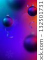 Colorful gradient background with floating ornaments creates fes 132501731