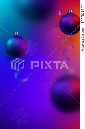 Colorful gradient background with floating ornaments creates fes Colorful gradient background with floating ornaments creates fes 132501731