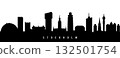 Vector silhouette illustration of Stockholm City urban skyline. 132501754