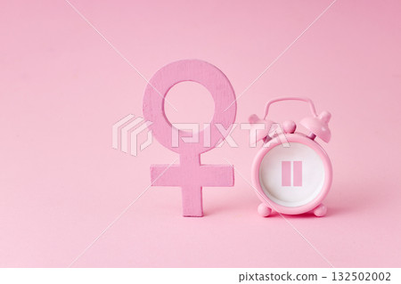 Menopause concept. Minimal concept hormone replacement therapy 132502002