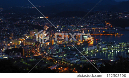 Sasebo city night view 132502508