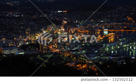 Sasebo city night view Sasebo city night view 132502512