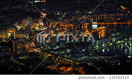 Sasebo city night view Sasebo city night view 132502514