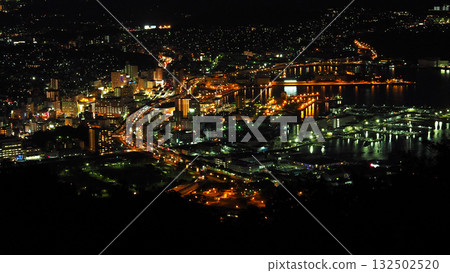 Sasebo city night view 132502520