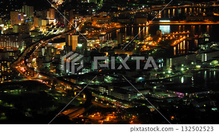 Sasebo city night view 132502523