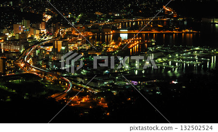 佐世保市的夜景 132502524