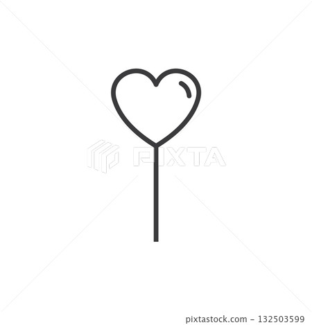 Heart stick icon Heart stick icon 132503599