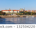 Warsaw Castle and old town at Vistula river in Warsaw, Poland 132504220