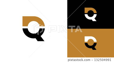 Modern and Unique letter Q initials logo design 132504991