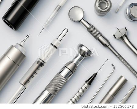 Sterile metallic dental tools and surgical instruments Sterile metallic dental tools and surgical instruments 132505178
