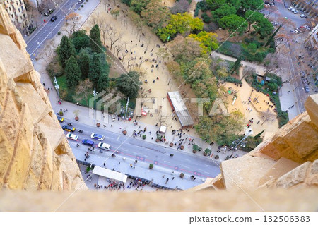 從聖家堂觀景塔俯瞰地面 132506383