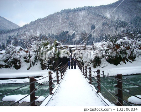 Shirakawa-go in winter 3 132506834