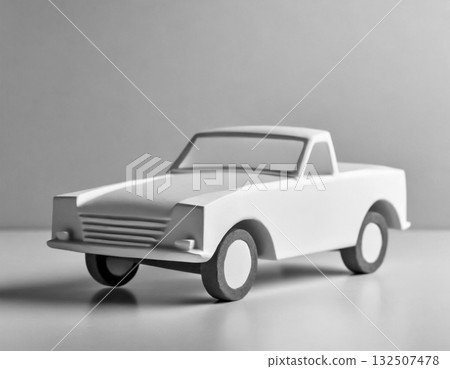 Miniature car material that stands out against a simple background 132507478