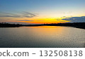 sunset over the lake 132508138