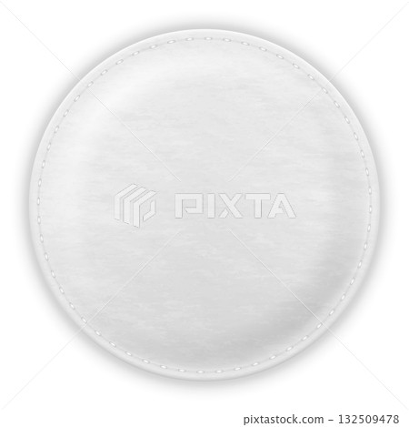 Cosmetic cotton pad disk, vector realistic white round pad soft surface texture, natural skin care, sponge disc mockup Cosmetic cotton pad disk, vector realistic white round pad soft surface texture, natural skin care, sponge disc mockup 132509478