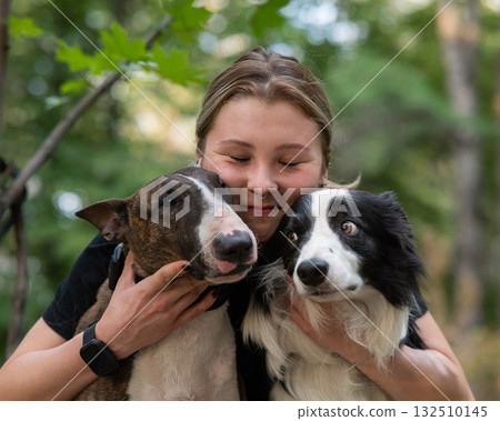 Joyful Moments with Two Adorable Dogs 132510145