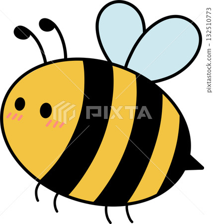 cute bee illustration cute bee illustration 132510773