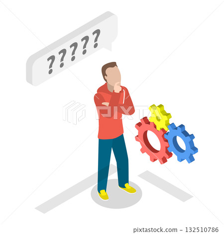 3D Isometric Flat Vector Illustration of Charity and Donation, Kindness and Generosity. Item 2 132510786