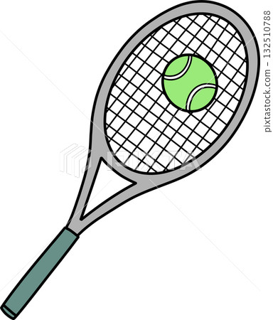 tennis ball and ball isolated on white background tennis ball and ball isolated on white background 132510788