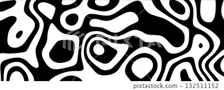 All-purpose black and white fluid design for countless applications, from web to print 132511152