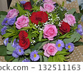 beautiful bouquet of red roses. rose queen of flowers 132511163