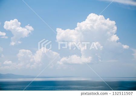 Perfect moment of the azure sky on a sunny day with clouds. Perfect moment of the azure sky on a sunny day with clouds. 132511507