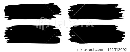 brush strokes isolated on white. sketchy horizontal strokes. Vector illustration brush strokes isolated on white. sketchy horizontal strokes. Vector illustration 132512092