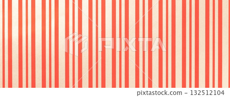 Striped wrapping paper background with vertical red and beige lines pattern on holiday decorative backdrop Striped wrapping paper background with vertical red and beige lines pattern on holiday decorative backdrop 132512104